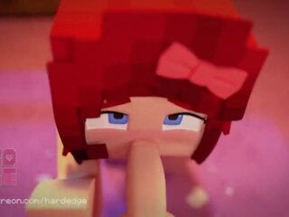 Minecraft aikuinen klipsi scarlett suihinotto animaatio (by hardedges)